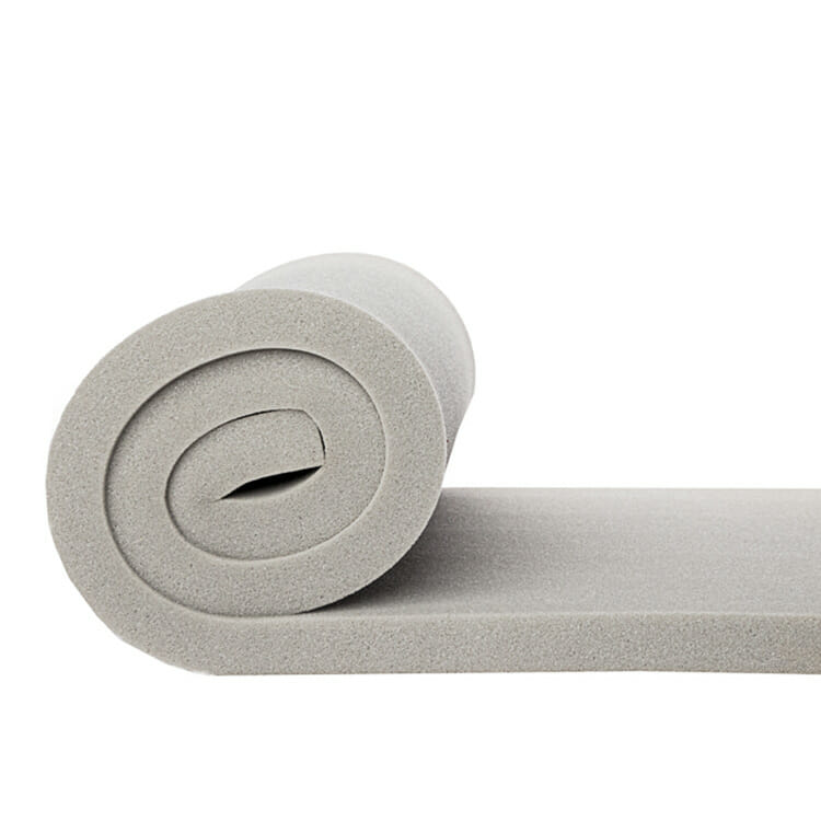 94" x 80" x 1" (240cm x 203cm x 25mm) Medium Density Grey 40 Reflex Upholstery Foam Sheets